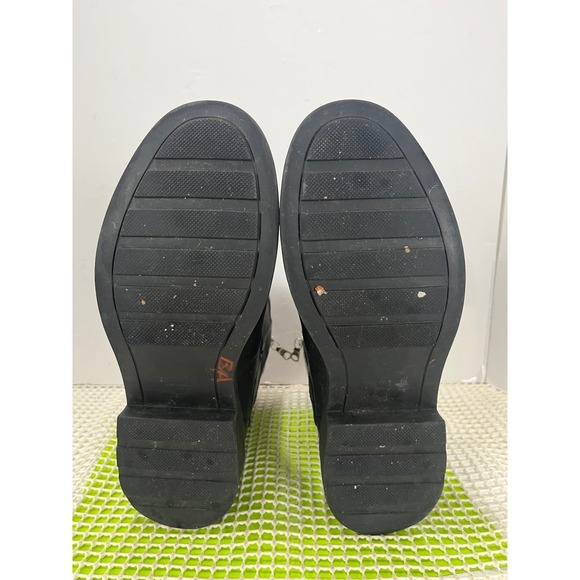 Rag & Bone Moto Rain Boots Black Red Lining Zip Ankle Boots Size 37 - Picture 9 of 10